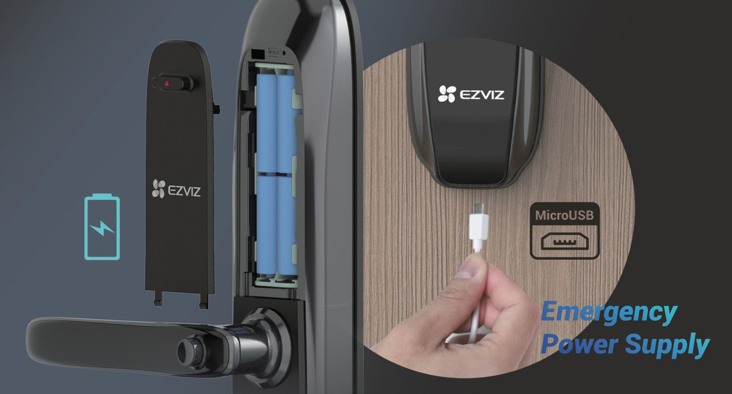 Cerradura Inteligente Con Teclado Y Huella Ezviz