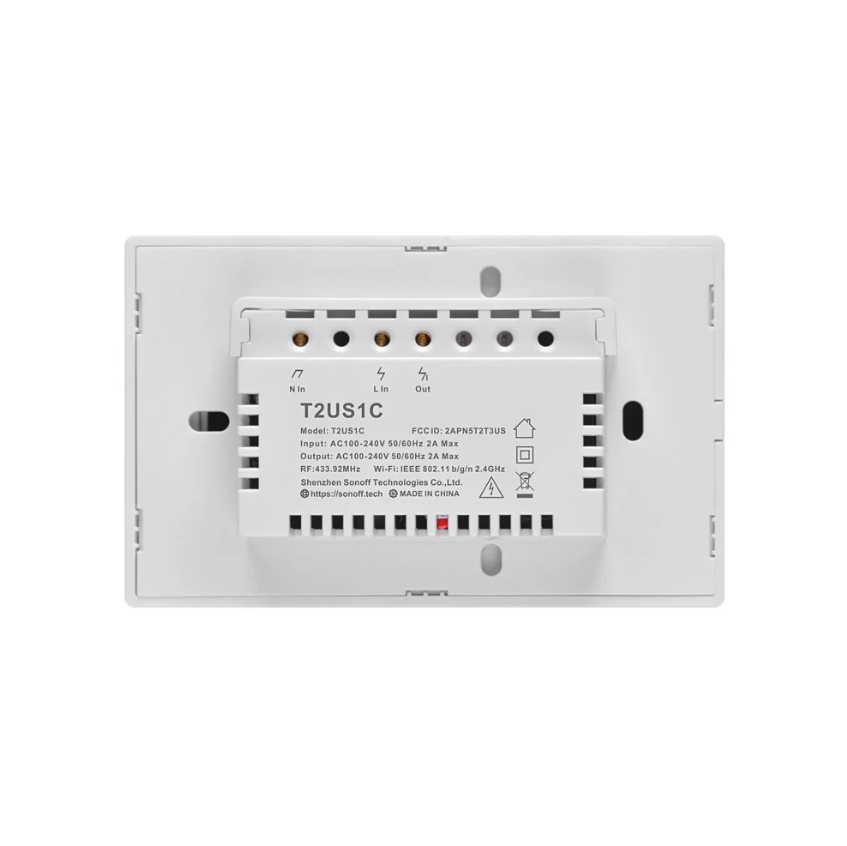 Interruptor Smart 1 Canal Blanco Wifi + Rf T2us1c Sonoff