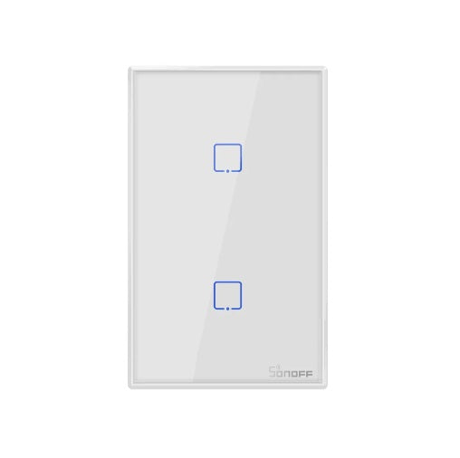 Interruptor Smart 2 Canal Blanco Wifi + Rf T2us2c Sonoff