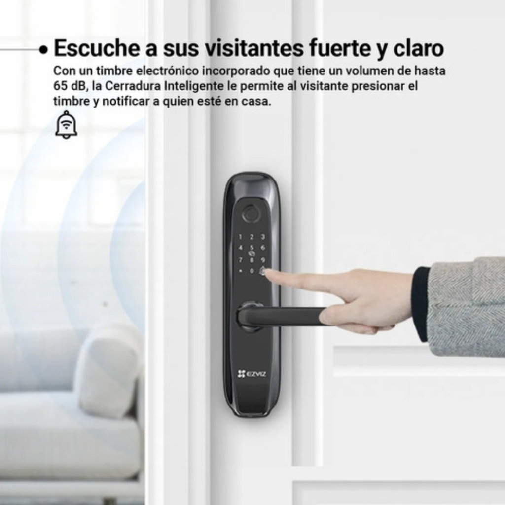 Cerradura Inteligente Con Teclado Y Huella Ezviz