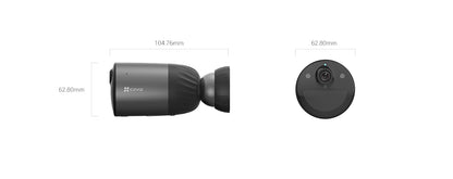 Camara WIFI Ezviz BC1C 2MP Con Bateria y Memoria Incorporada