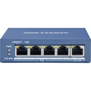 Switch 4GE + 1GE No Administrable DS-3E0505P-E/M Hikvision
